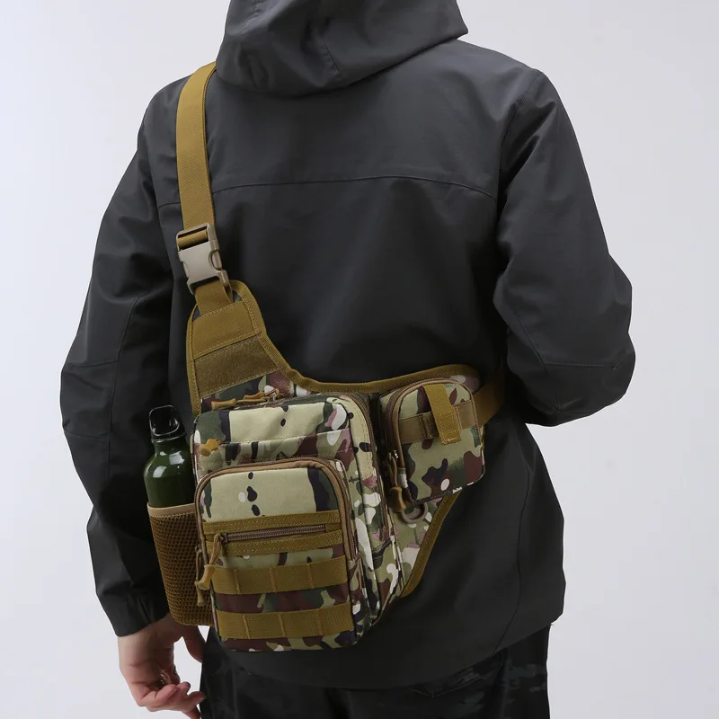 

Lightweight mountaineering inclined across the storage bag waterproof wear-resistant nylon cloth men's shoulder bag kettle bag