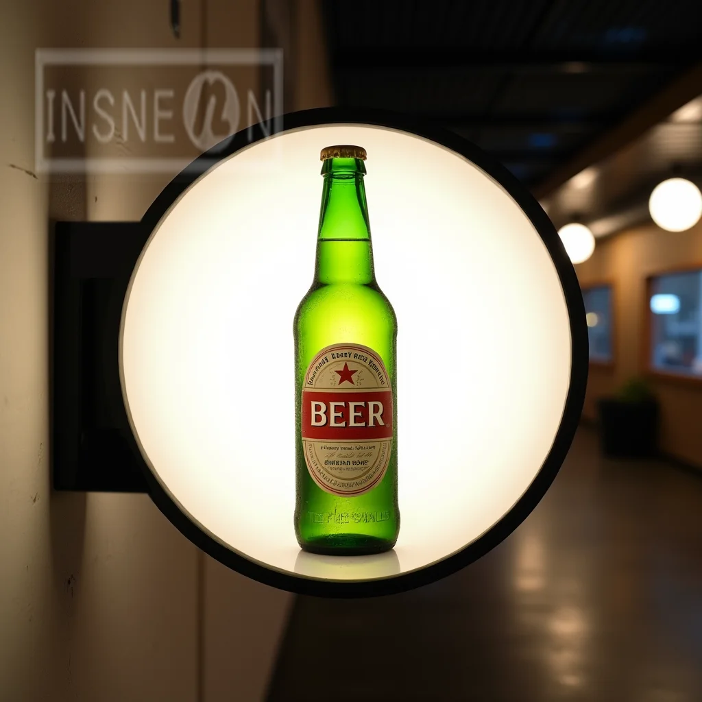 Custom Beer Hall Light Led Box Letters Outdoor Business Acrylic Signage Illuminated Signboard Waterproof House Shop Logo