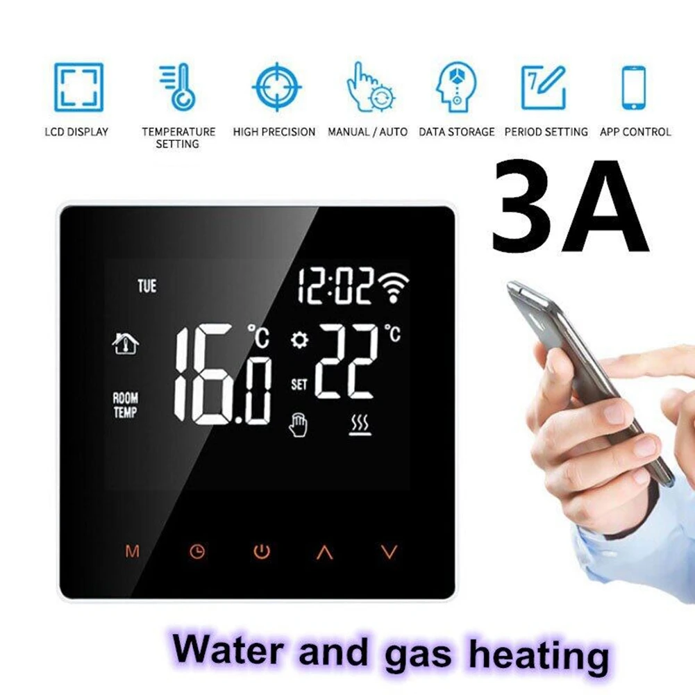 3A Tuya Smart Life Wifi Thermostat Temperature Controller Electric Floor Heating Water/Gas Boiler for Google Home Alexa