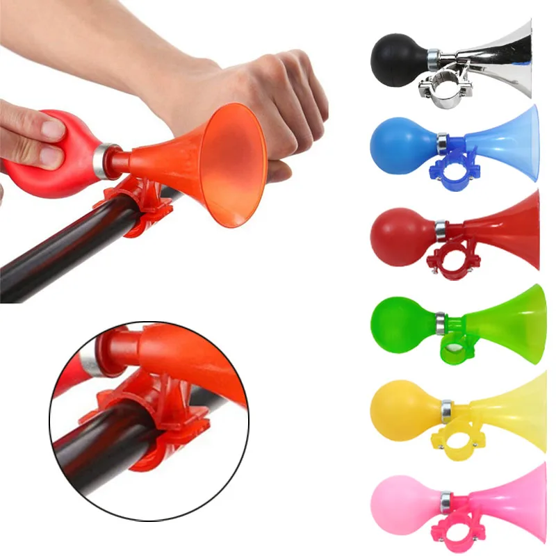 

2Pcs Children Bikes Loud Bell Bicycle Air Horn Safety Horn Road Bike Handlebar Bell Ring Colorful Kids Cycling Accessories Bells