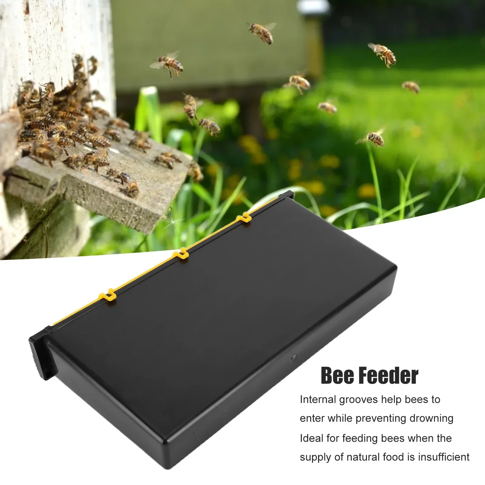6L Plastic Frame Feeder Bee Syrup Water Food Feeder Bee Feeding Tools Beekeeping Supplies