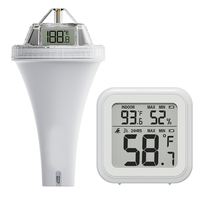 B29C-Wireless Pool Thermometer Outdoor Pool Temperature Sensor Indoor Humidity Monitor Accurate Water And Air Temp Readings