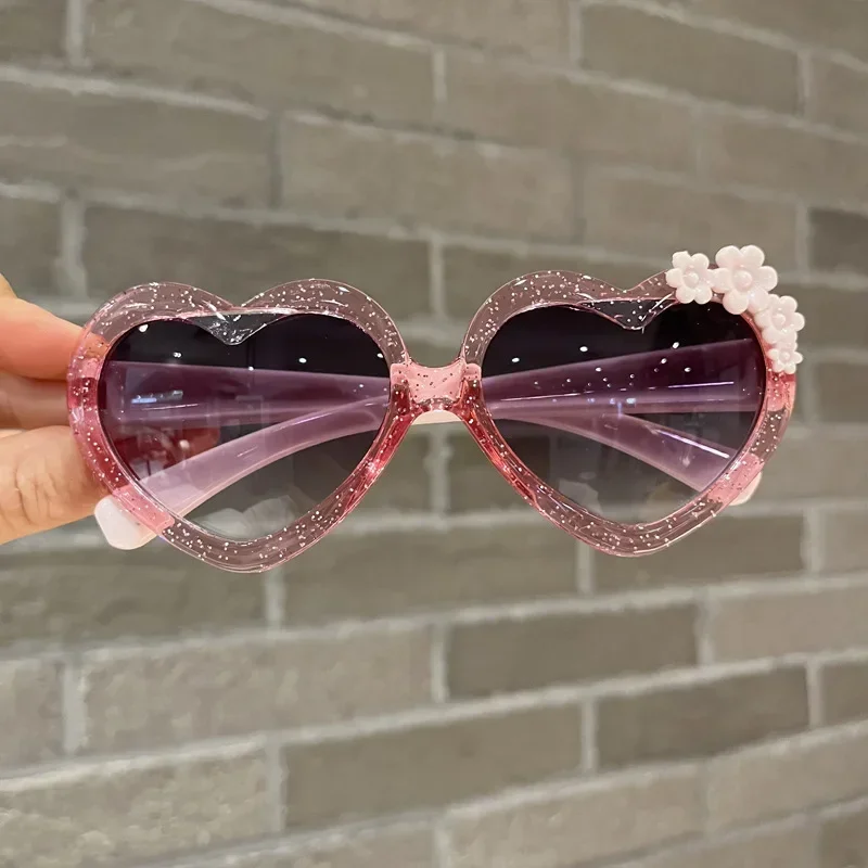 

Girls Boys Cute Cartoon Flower Sunglasses Outdoor Sun Protection Children Lovely Vintage Glasses Protection Classic Kids Eyewear
