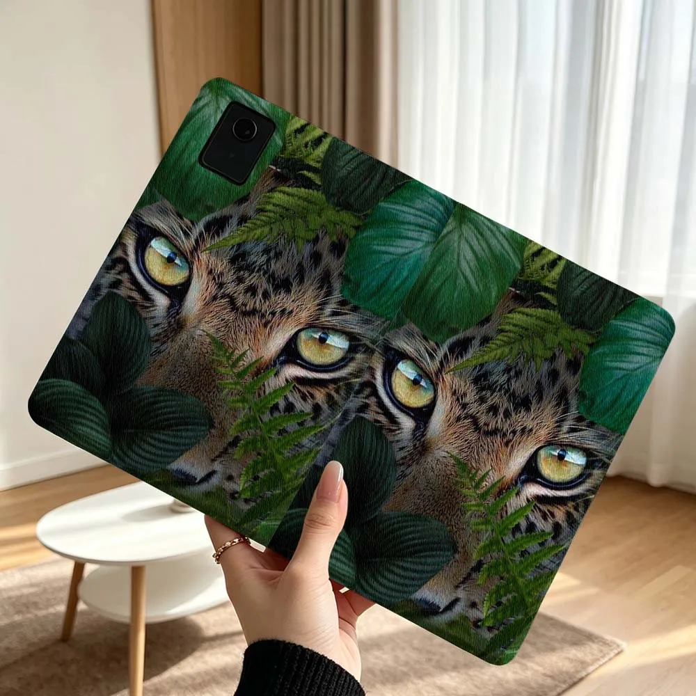 Creative Leopard Design Pattern For Lenovo Xiaoxin Pad Pro Tab P12 P11 11 13 11.2 inch K11 Plus Pen Tray Tablet Case Soft