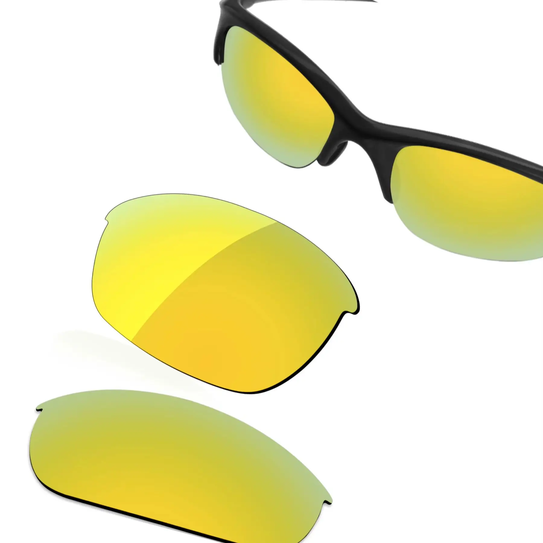 SunglassDoctor Polarized Replacement Lenses for Oakley Half Jacket 63mm | Half Jacket Asian Fit Sunglasses - Multiple Options