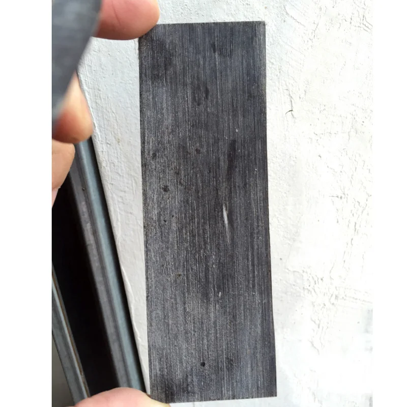 Imagem -05 - Buffalo Vaca Chifre Material Faca Ferramentas Handle Patch Faça Você Mesmo Carving Boards Placa 120x40x6 mm Tamanho 1pc Natural Preto