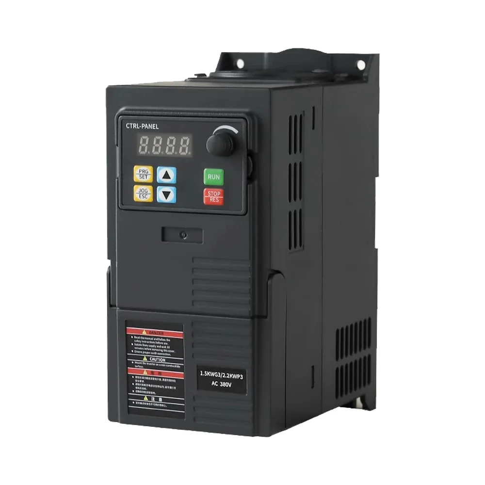Inverter Three-phase 380V Universal Single-phase 220V Fan Water Pump Motor Governor Heavy Load 1.5 Vector 2.2KW