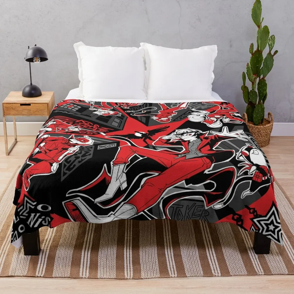 Take Your Heart - Persona 5 Throw Blanket Beautifuls Bed Fashionable Blankets