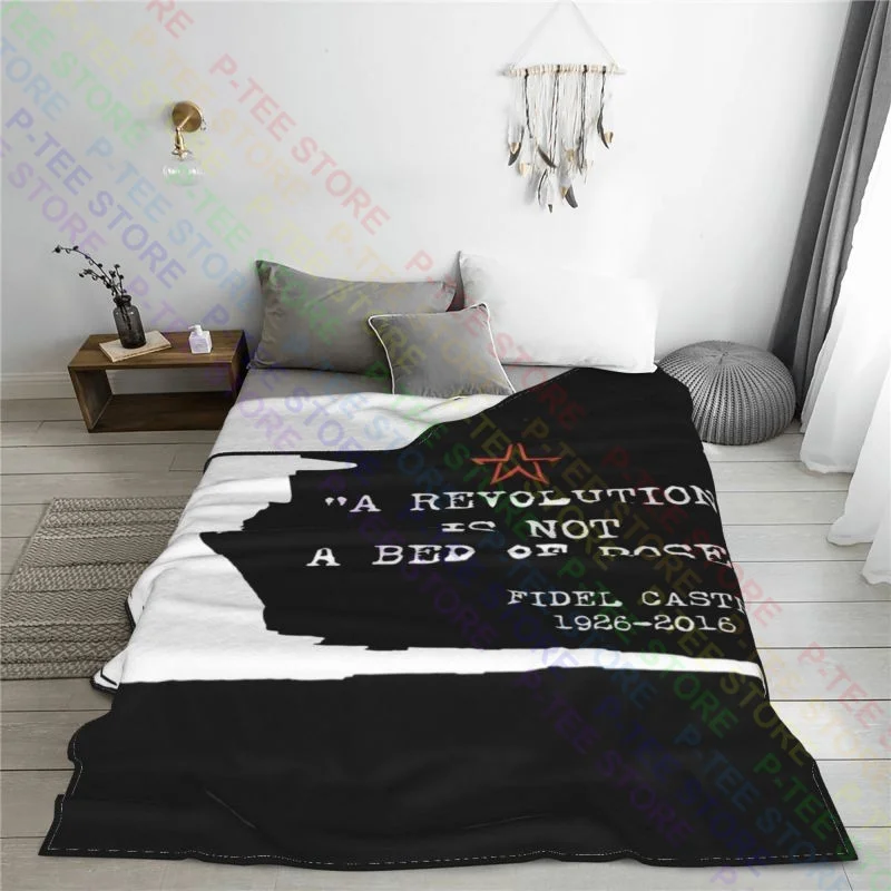 Fidel Castro Rip Comandante Cuba Kuba Avana Rip Revolution Blanket High Home Decor Couch Blanket