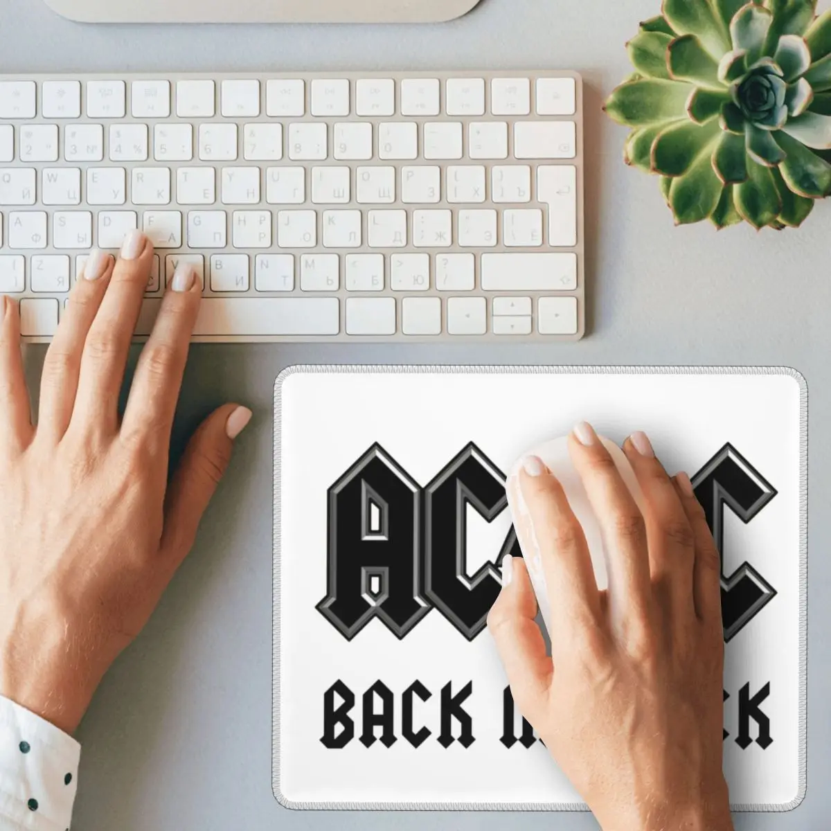 AC DC тяжелый металлический коврик для мыши компьютерная клавиатура коврик для мыши игровой ПК настольный коврик офисные настольные коврики