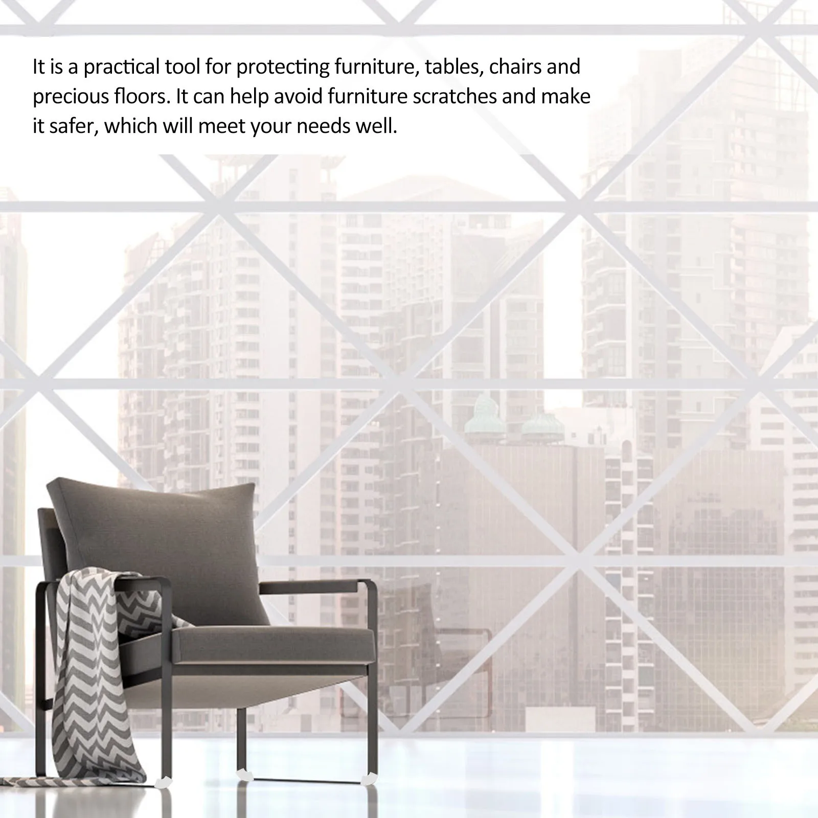 

30Pcs Furniture Foot Pads Chair Leg Covers Antinoise Slip Resistant Durable Texture Easy Installation Floor Protection