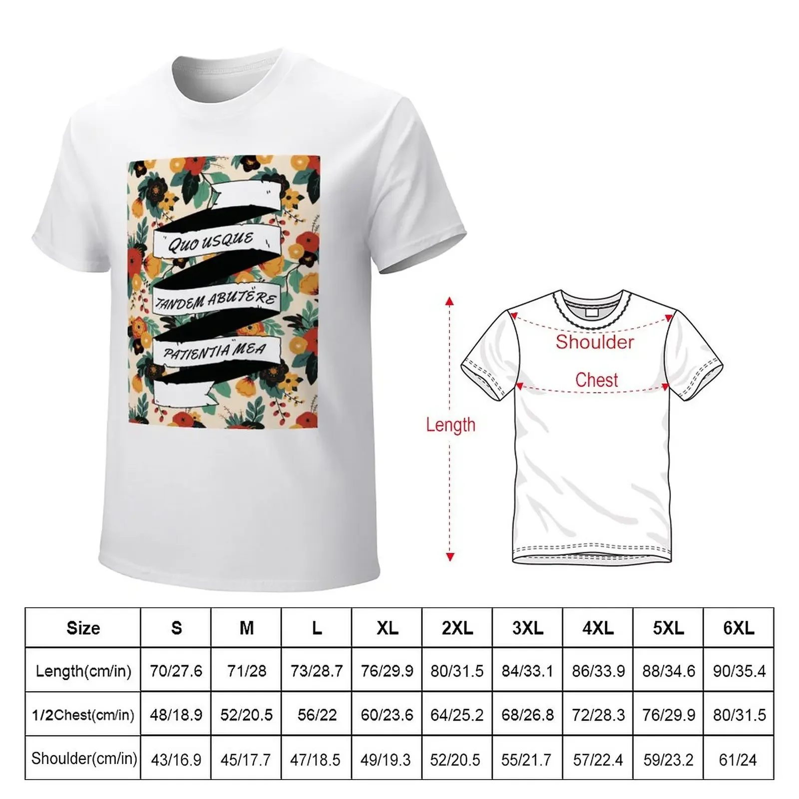 Cicero Orations - Floral T-Shirt Short sleeve tee sweat blacks men t shirts