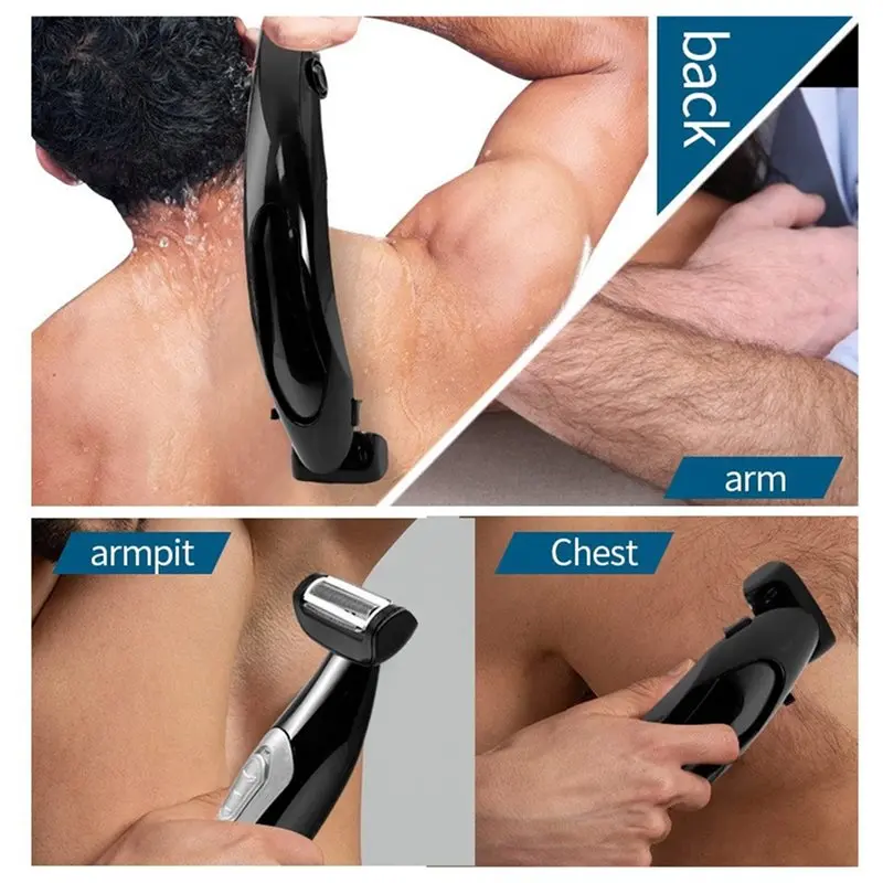 [NEW!A38F】 Portable Back Shavers For Men Body Painless Pain Relief Hair Removal Epilator Shaver Back Face Long Handle