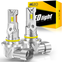 AILEO 2Pcs 9005/HB3 9006/HB4 200W 20000LM LED Lights 6500K Headlight Bulb Mini Size Design Wireless For Car Lamp CSP 7035 White