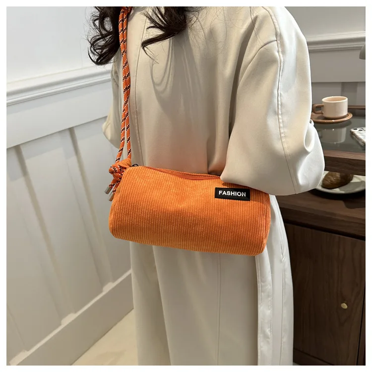 

Crossbody Bags Women's Cylindrical Fashion Pillow Bag Handbags Casual Temperament Women's Bag