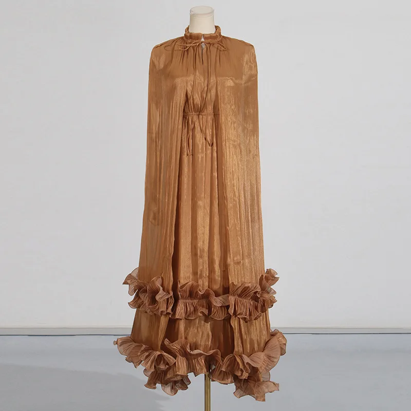 Ele Capuz Dupla Camada Ne Dr com Wood ain Australian Faion High End Luxury Dr para Mulheres