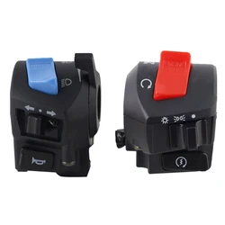 7/8inch Universal Motorcycle Handle Bar Switches With Choke Horn Turn Signal Headlight Electric Start Handlebar Control Switch