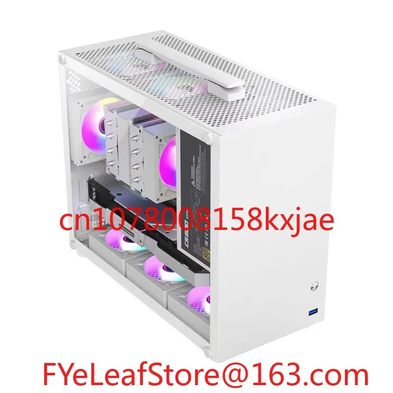 

Мини-удобное портативное маленькое шасси MATX для киберспорта, настольное маленькое шасси из закаленного стекла, прозрачное боковое