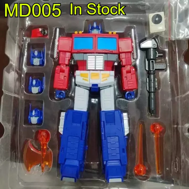 

MD-005 MD005 KO SS86 Оптимус Прайм: Улучшенная версия с прицепом, набором аксессуаров и светодиодными фарами, трансформируемая фигурка-модель