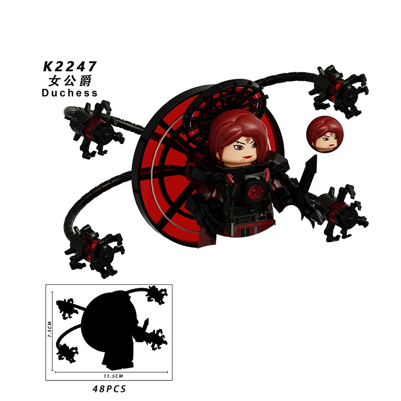 RICKY TOYS femme voix personne briques Titan TV homme pour jouets cadeaux Mini figurines d'action enfants blocs de construction pour cadeaux de fête