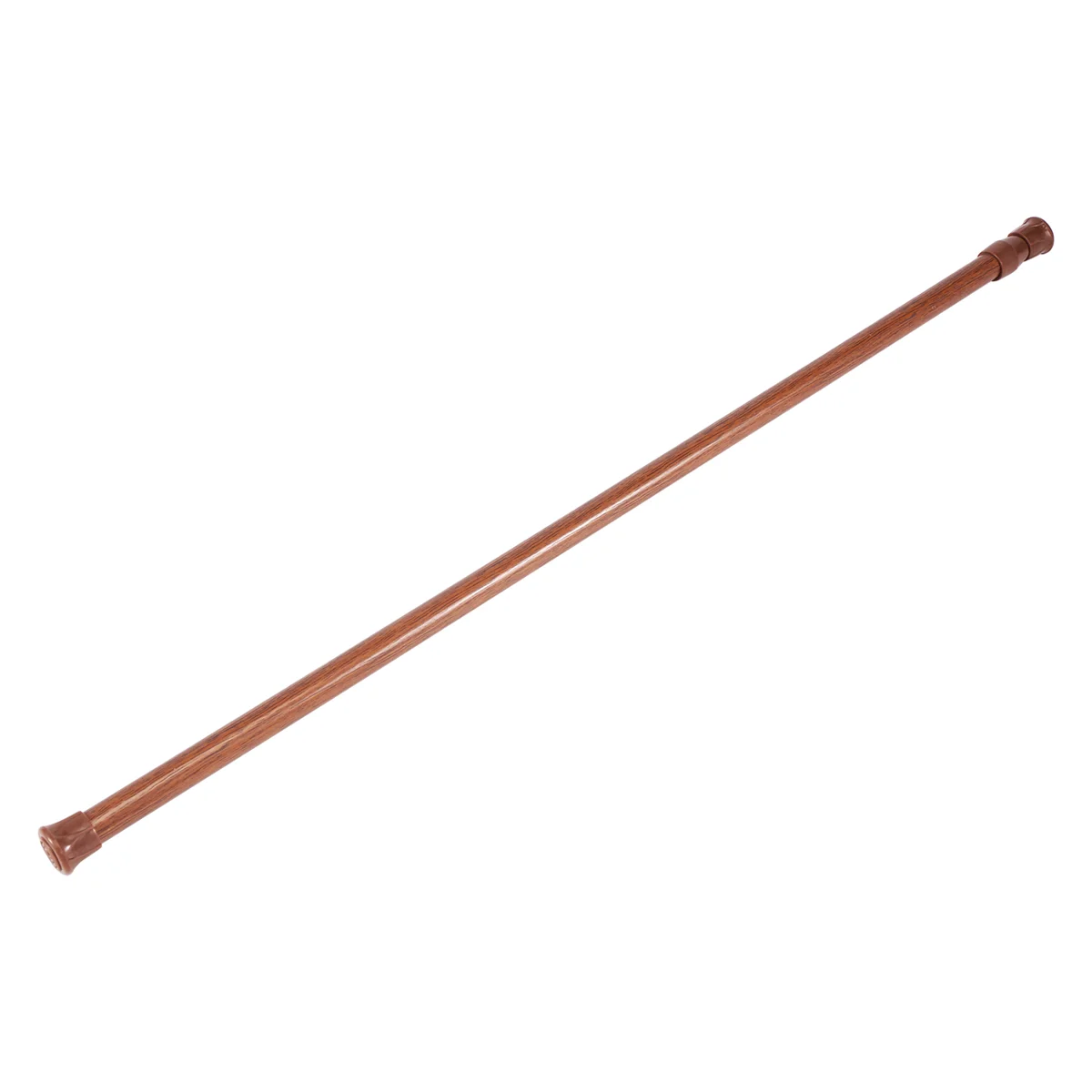 New Extendable Telescopic Spring Loaded Net Voile Tension Curtain Rail Pole Rods,55-90Cm,Wood color