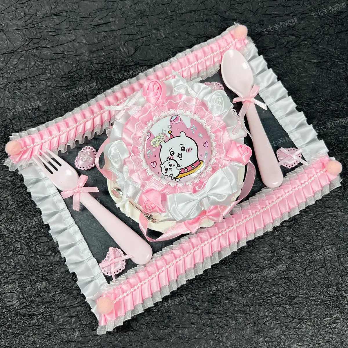 Dinner Plate Goods Display Organizer Board Lace Ribbon Handmade Backplate Insert Board Cosplay Ita Bag Decoration