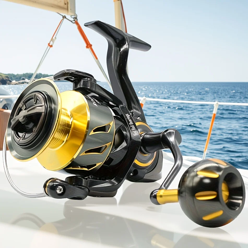 

SW Series All-Metal Spinning Reel | 9+1 Stainless Steel Bearings | 5.1 High-Speed Gear Ratio | Ultra-Smooth Line Release | 26.46LB Max Drag | Versatile for Lure Fishing, Long Casting, Saltwater & Freshwater Fishing