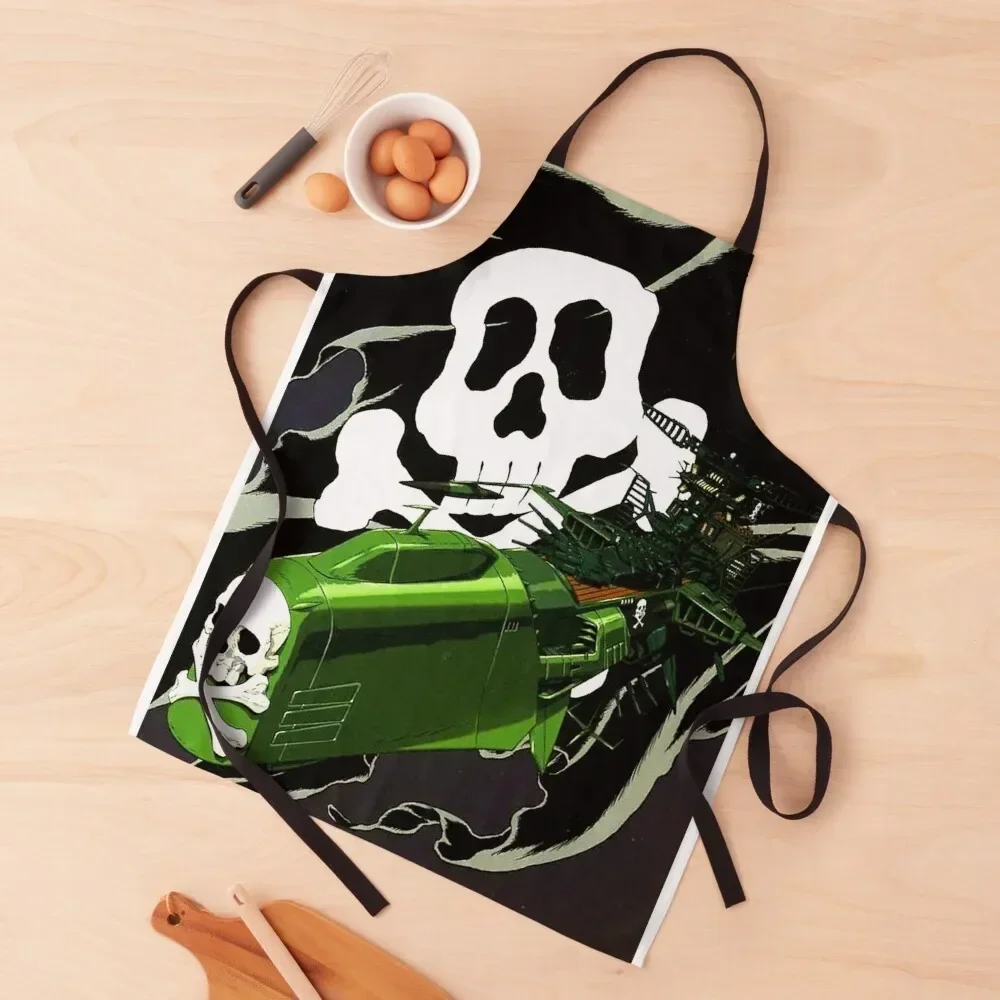 

Space Ship, Pirate Captain Harlock Apron chef costume Women's Home Clothes Apron