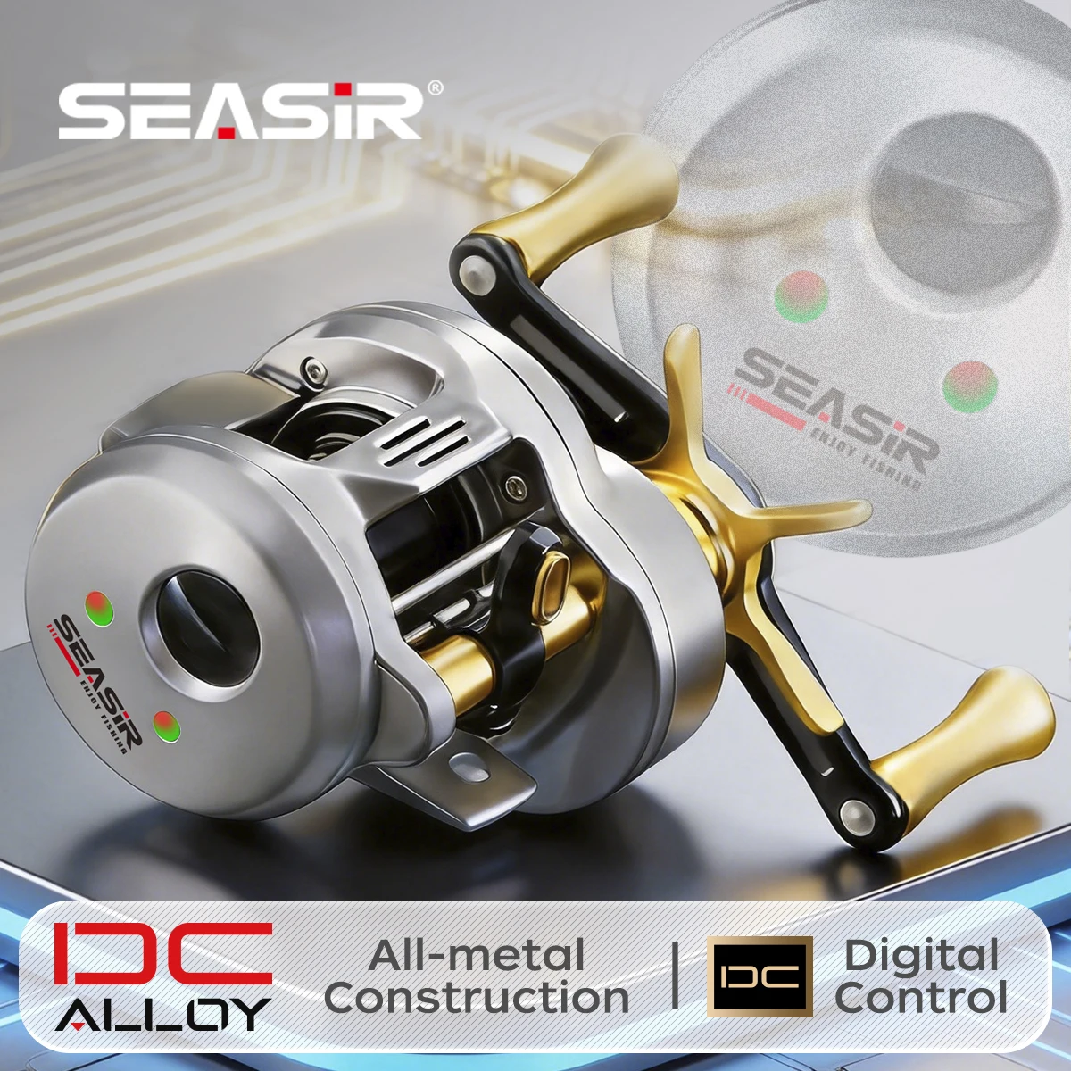 SEASIR DC Alloy ALL-metal Round reel DC Drum Digital Control