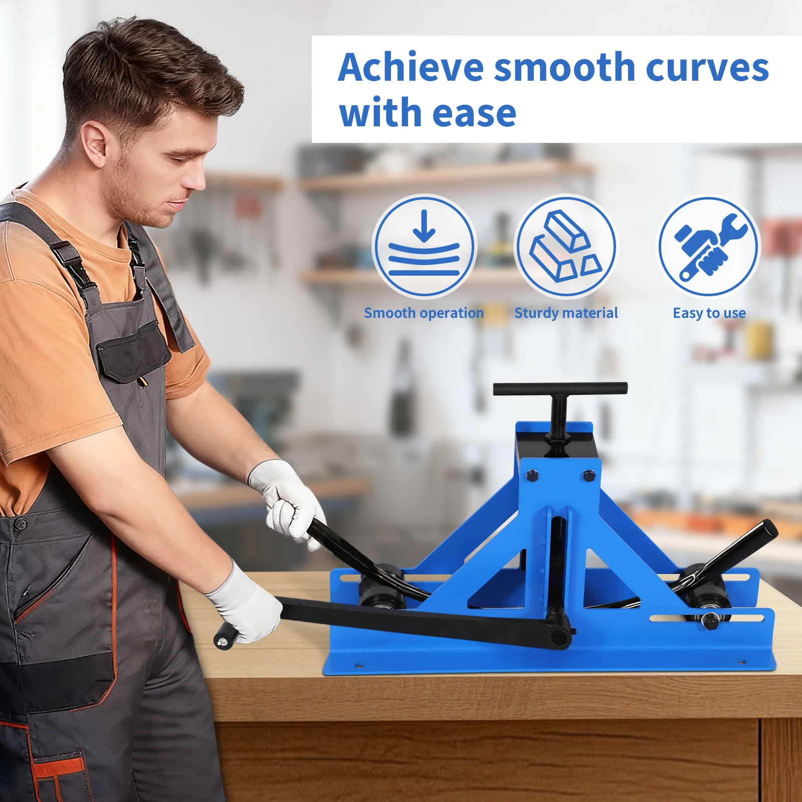 TR-40 مربع أنبوب بندر أنبوب الأنابيب الأسطوانة بندر النحاس الألومنيوم الأنابيب الانحناء أداة لكل أنابيب مستديرة ومربعة #6