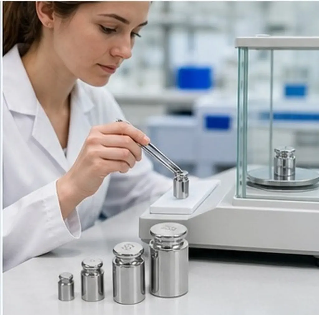 5Pcs Calibration Weight Set Steel Chrome Finish Precise Durable Balanced for Digital Scale Jewelry Craft Meat Adjustment