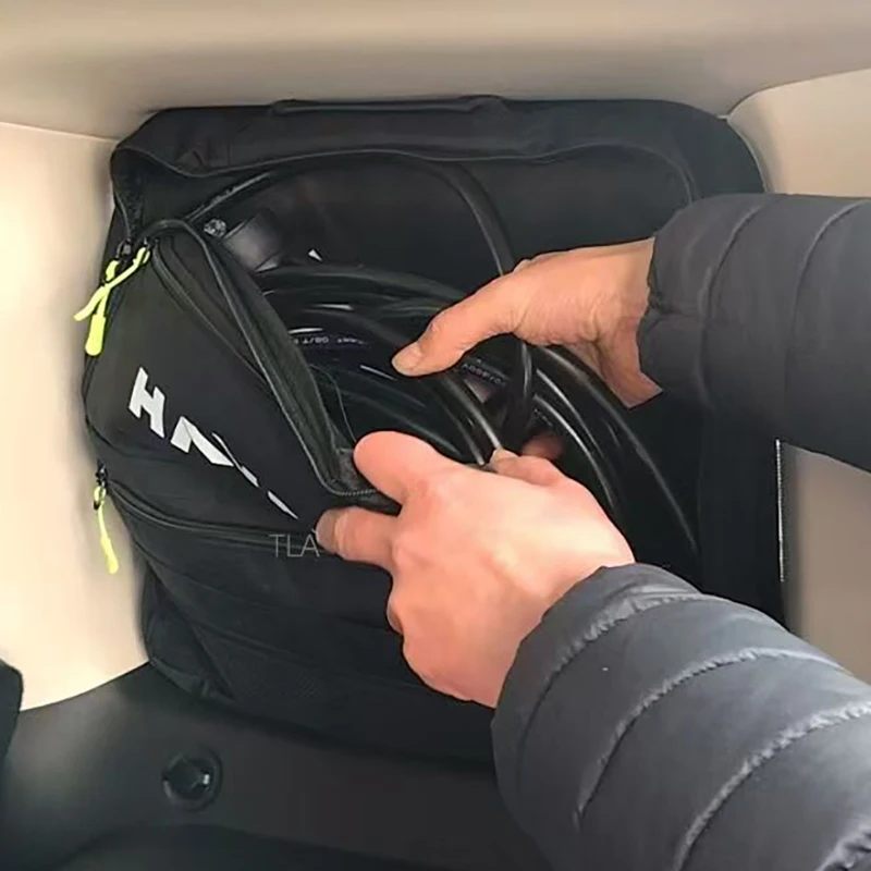 For GWM Haval H9 NEW H9 Pro 2024 2025 2026 Oxford Leather Rear Seat Back Storage Hanging side window Storage bag Accessories