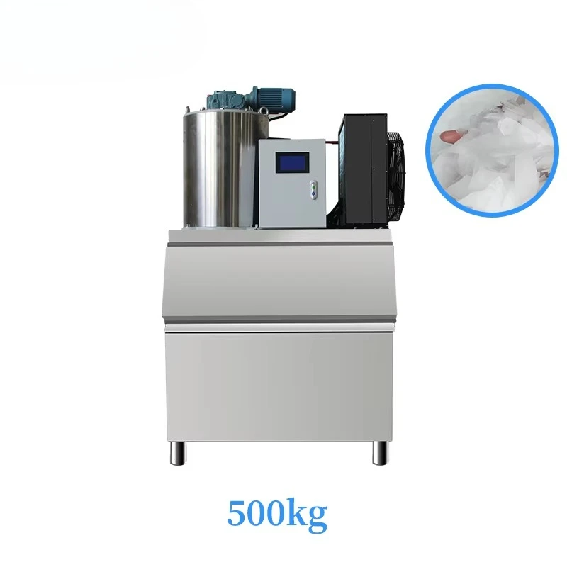 500kg/Day Industrial Flake Ice Machine Snow Flake Ice Maker Commercial Customized  Flake Ice Machines Factory Direct Price