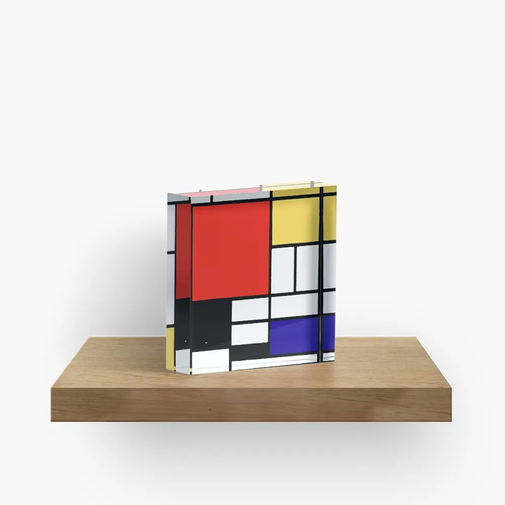 Mondrian  Acrylic Block Print Home Family Transparent Art Stamping Pad Funny Cute Board  Room Photos Decor Bedroom Decoration