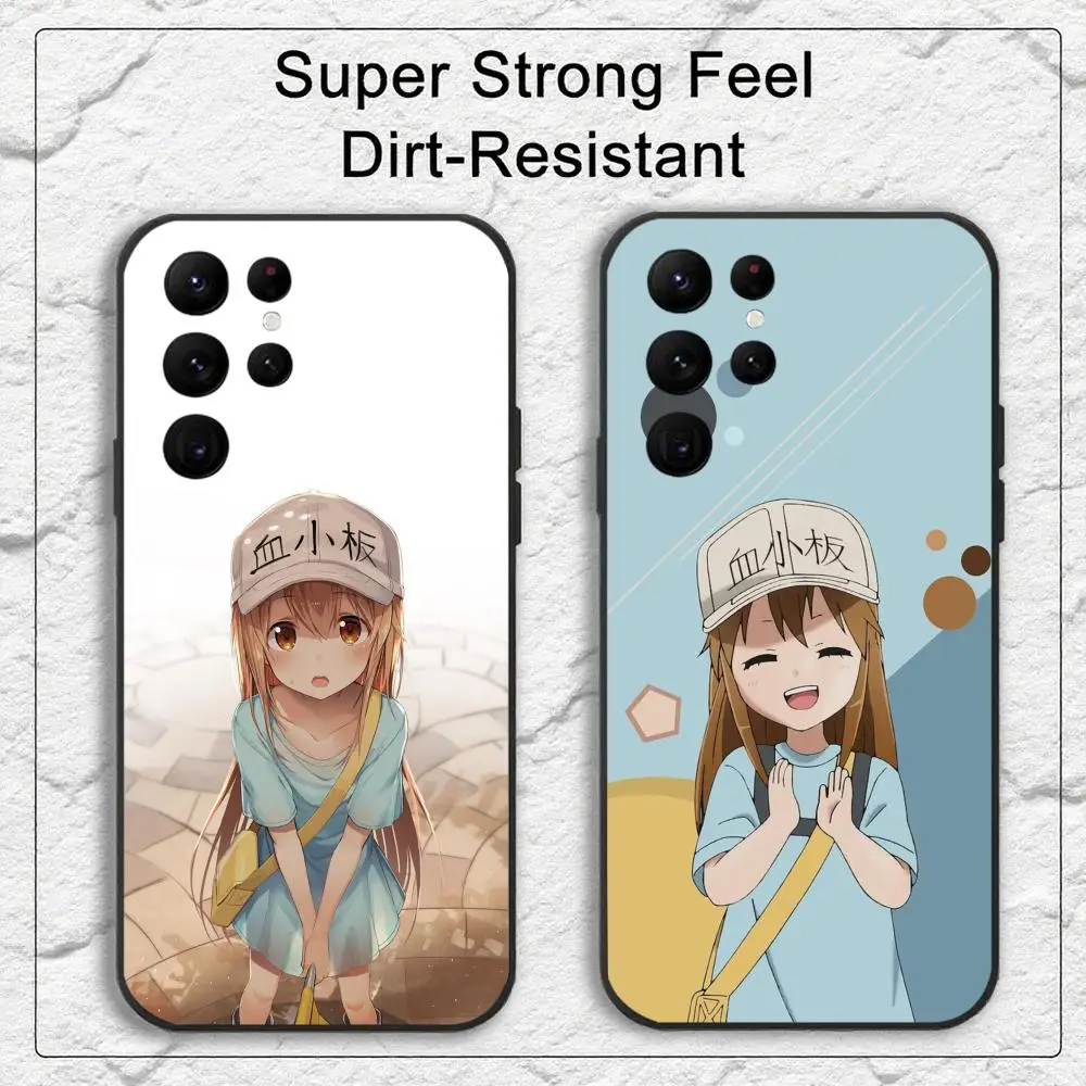 P-Platelet Phone Case for Samsung S series s20 s21 s22 s23 s24 s25 FE Plus Ultra TPU Soft to Skin-friendly case