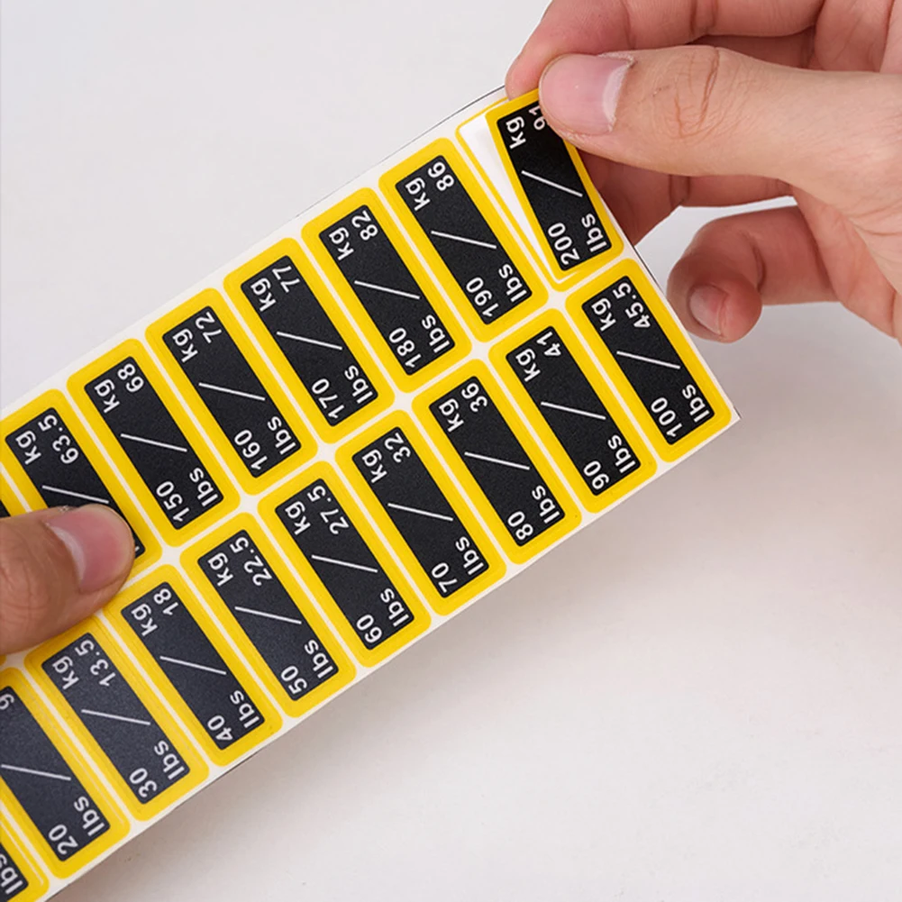 Picture 4: Fitness Equipment Weight Stickers Weight Stack Labels Number Stickers Fitness Equipment Accessory For Gym Workout Training Parts