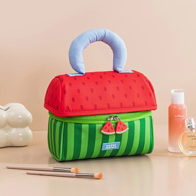 New Fun Cabin Storage Bag Portable House Makeup Bag Thickened Large Capacity Toilet Bag Soft Handheld Storage Bag Cosmetic Bag