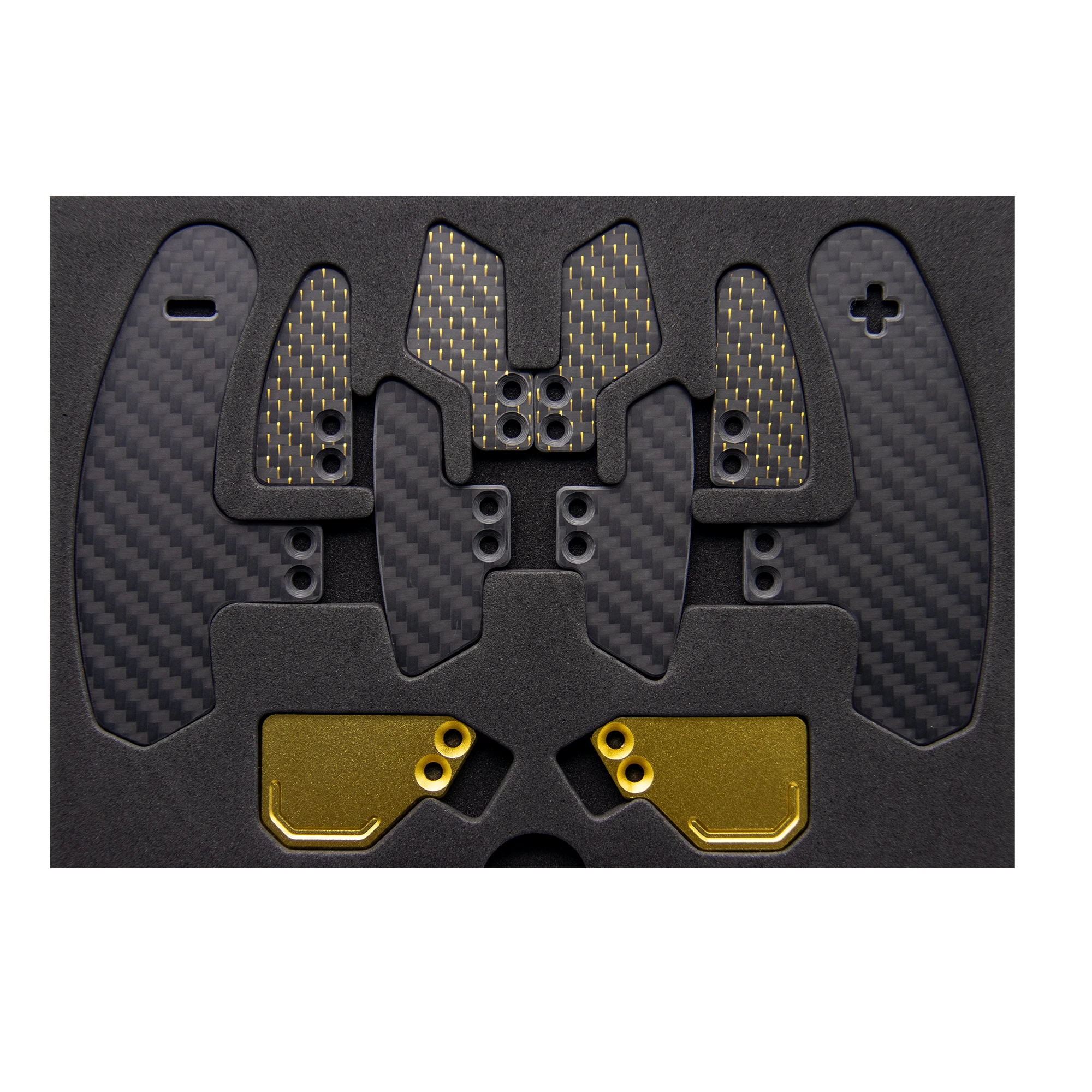 Simube Podium Advanced Paddle Module for Fanatec Carbon Fiber & Aluminum Alloy Featuring magnetic shifters and Hall sensors