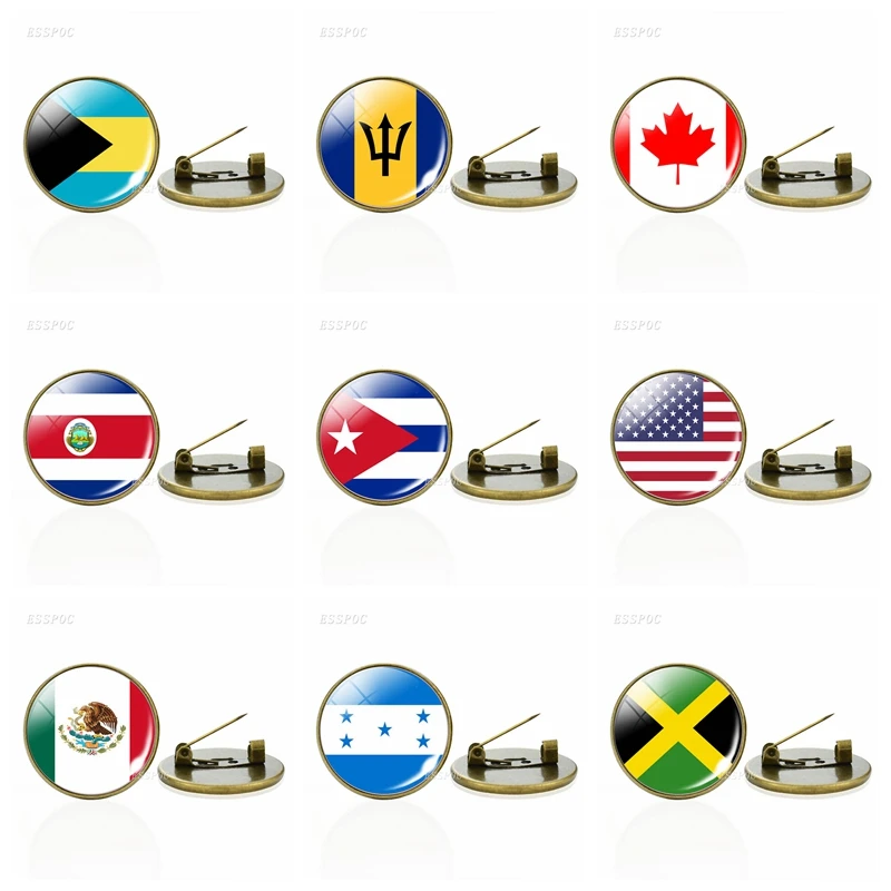 Flag Brooches North… - image