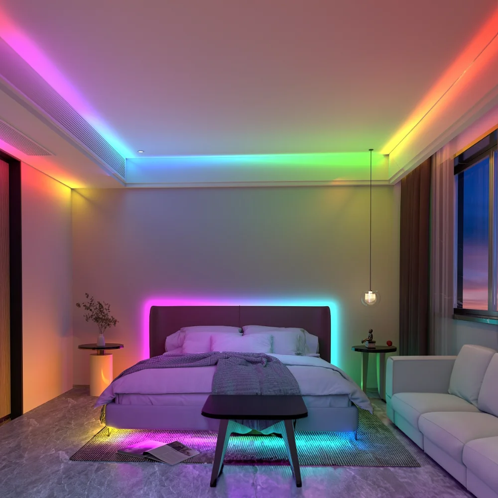 Imagem -05 - Levou Tira de Luz Ws2811 Ws2813 Ws2815 Ws2811 Ws2813 Ws2815 Smart Rgb Mudança de Cor Macio Ip30 65 67 Ws2812b