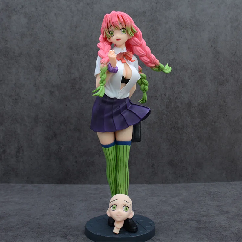 

28cm Anime Demon Slayer Model Kanroji Mitsuri GK Statue Toys PVC Figuras Collection Action Figure Ornament Manga Figurine Gift