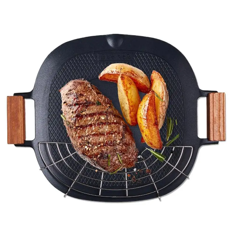 Baking Pan Frying Pan Barbecue Tray Home Non-stick Pan Korean Grill Pan Maifan Stone Anti Sticky Grill Plate For Home Party