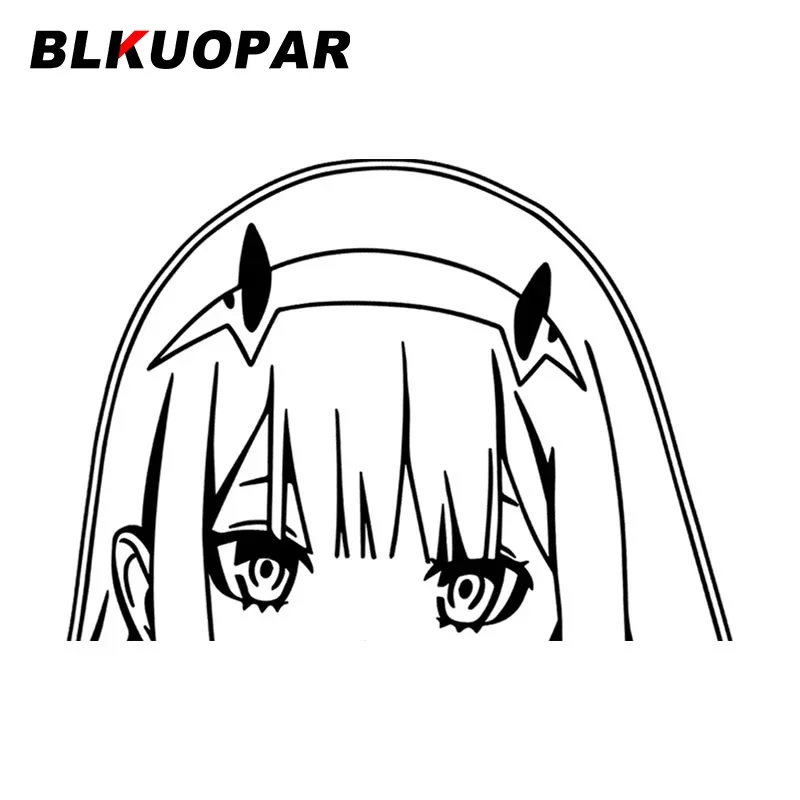 

BLKUOPAR Zero Two Anime Car Stickers Air Conditioner Decal Die-cut Personality Sunscreen Vinyl Accessories