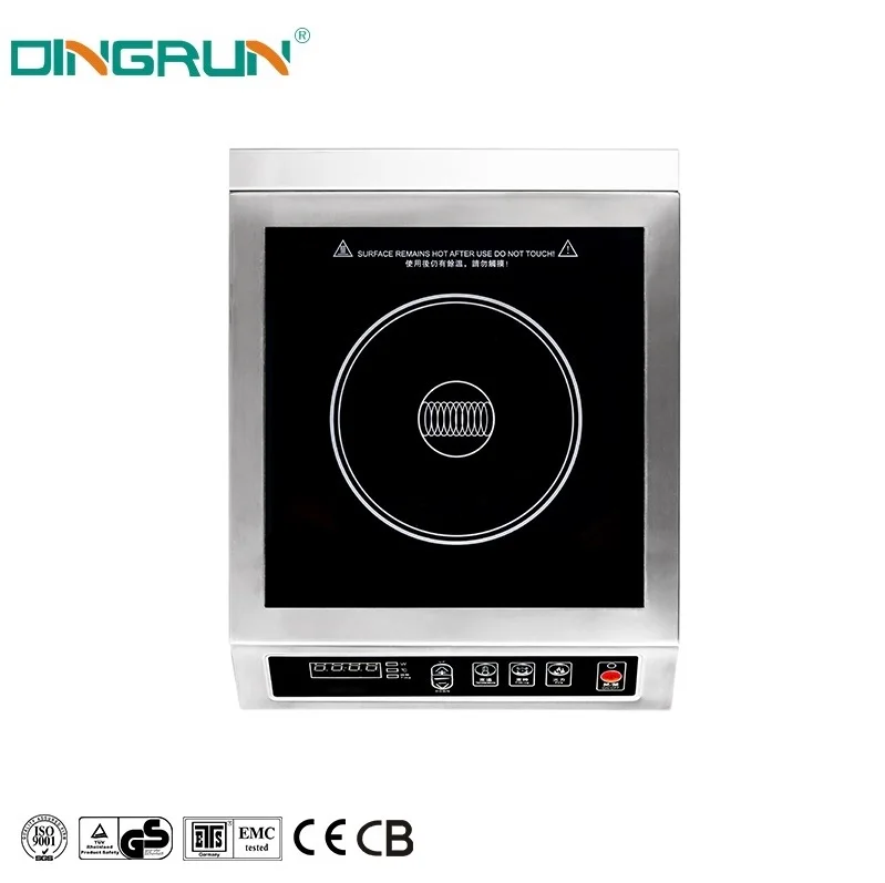 High Quality 3500W Waterproof Commercial Induction Cooker Induction Top With Key Control