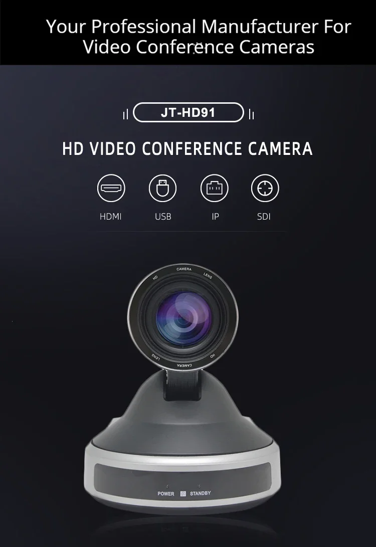 Professional Full HD Video Conferencing ptz Camera Remote Control Atuo Focusing Webcam Camera