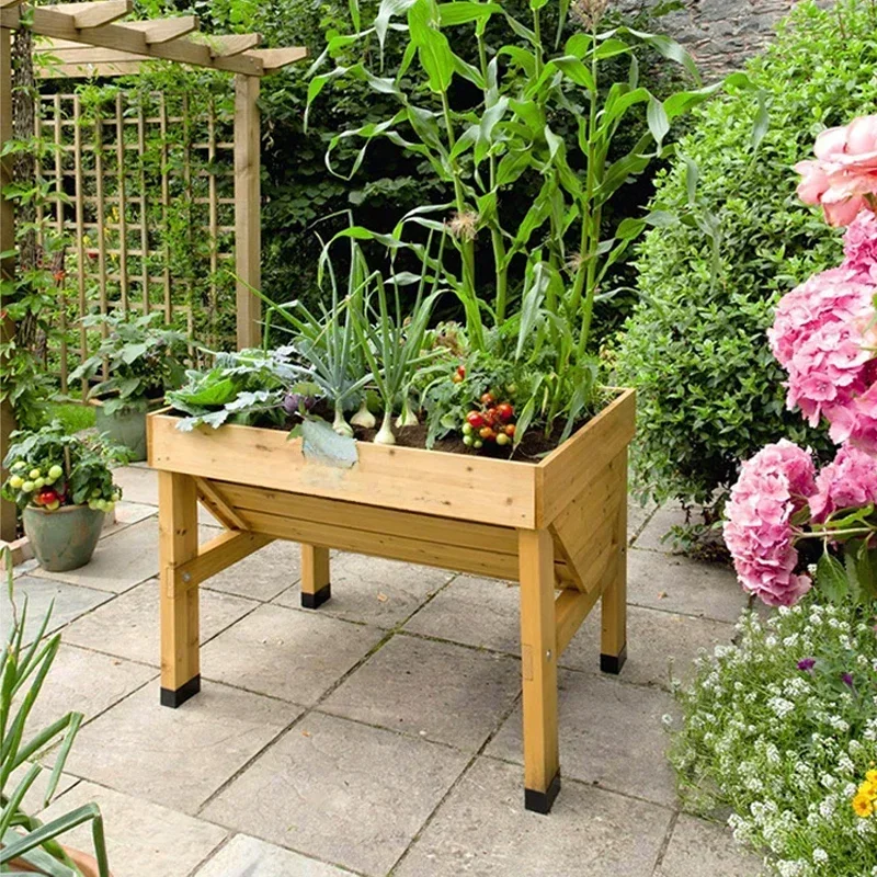 Seedbed Cultivation Box VegTrug Classic Balcony Wooden Flower Pot Growing VGT Series