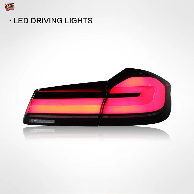 Suitable for BMW 5 Series G38 18-20 tail light assembly, modified to 21 G30 new LCI smoked LED tail lights