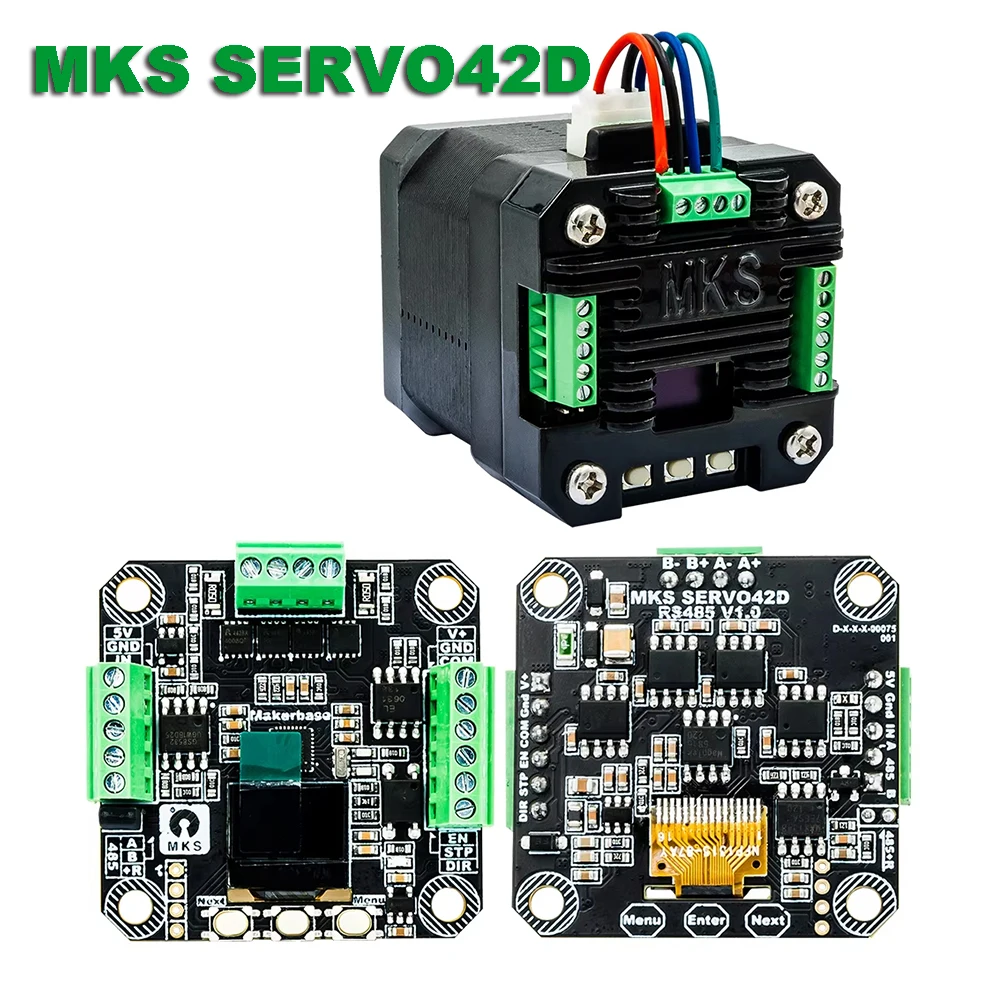 

MKS SERVO42D NEMA17 closed loop stepper motor Driver CNC 3D printer for Gen_L FOC quiet and efficient