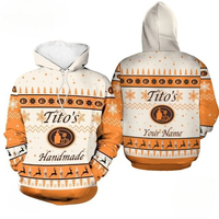 TiTo Vodka Ugly Christmas 3D Hoodie Printed Hoodie for Men's Casual Style Autumn/Winter Fashion Long Sleeve Coat