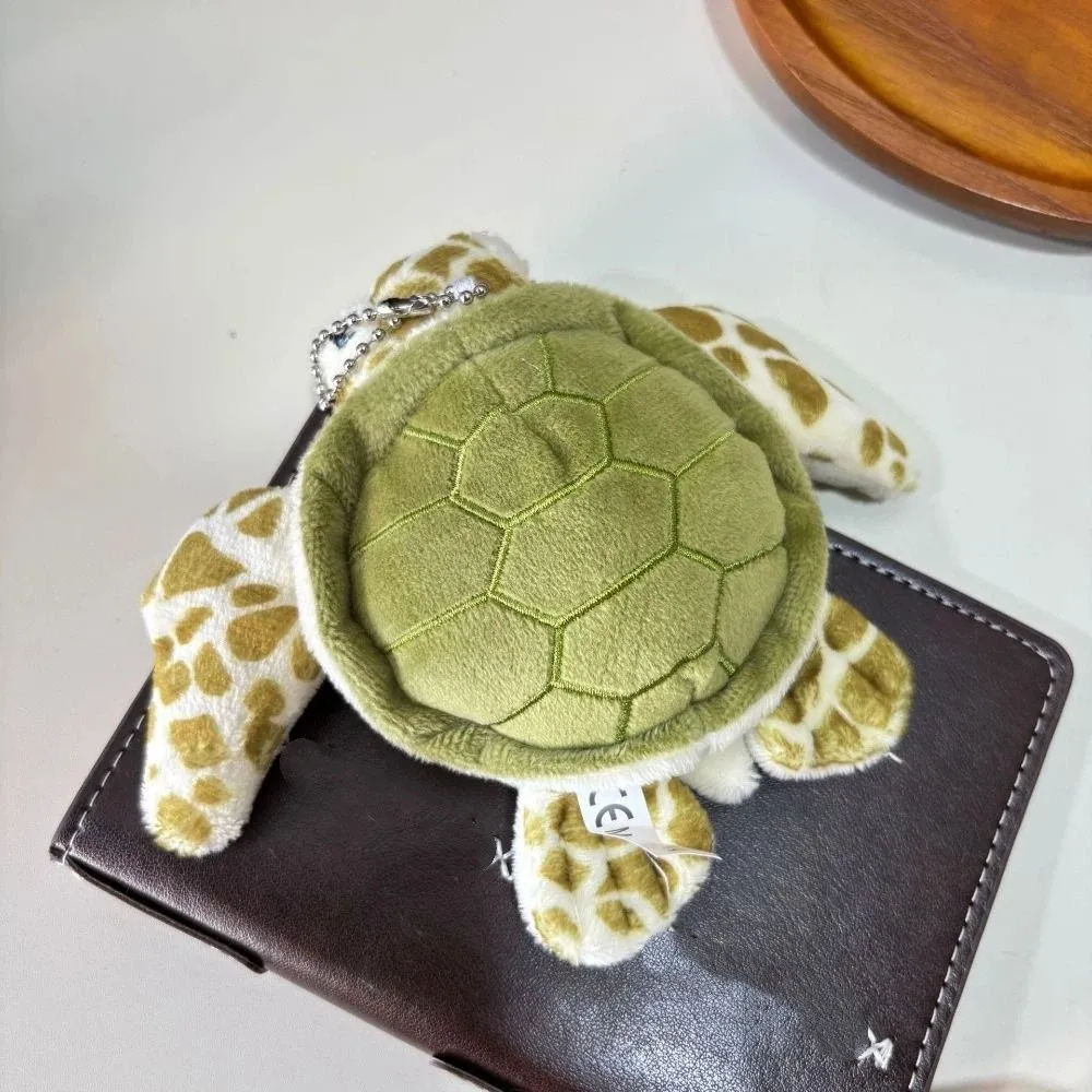 Очаровательный брелок для сумки из полипропилена, хлопок, черепаха, подвеска в виде животного, черепаха, хлопковый мультяшный зеленый брелок для ключей, женский, женский, для девочек